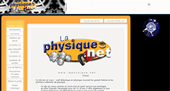 Desktop Screenshot of laphysique.net